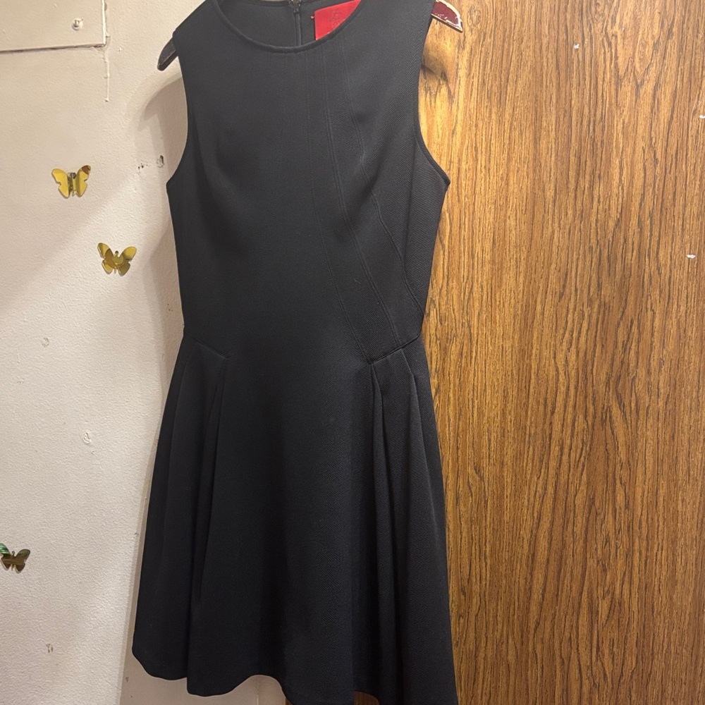 Zac Posen Black Textured Fabric